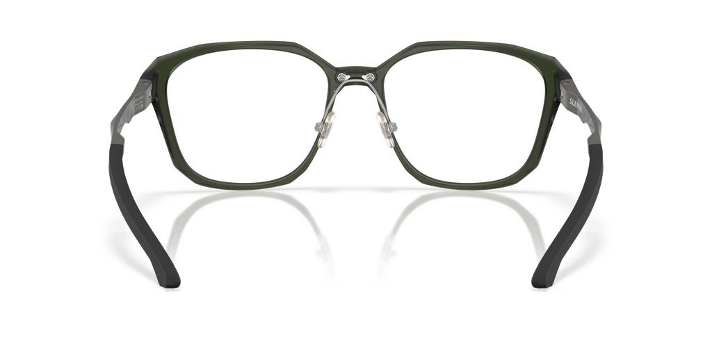 Oakley OX8193 Slender Men's Square Eyeglass Frames - Polished Clear Frame