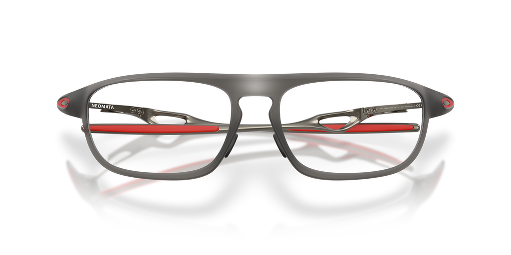 Oakley OX8203 Neomata Unisex Rectangle Eyeglass Frames - Polished Clear Frame