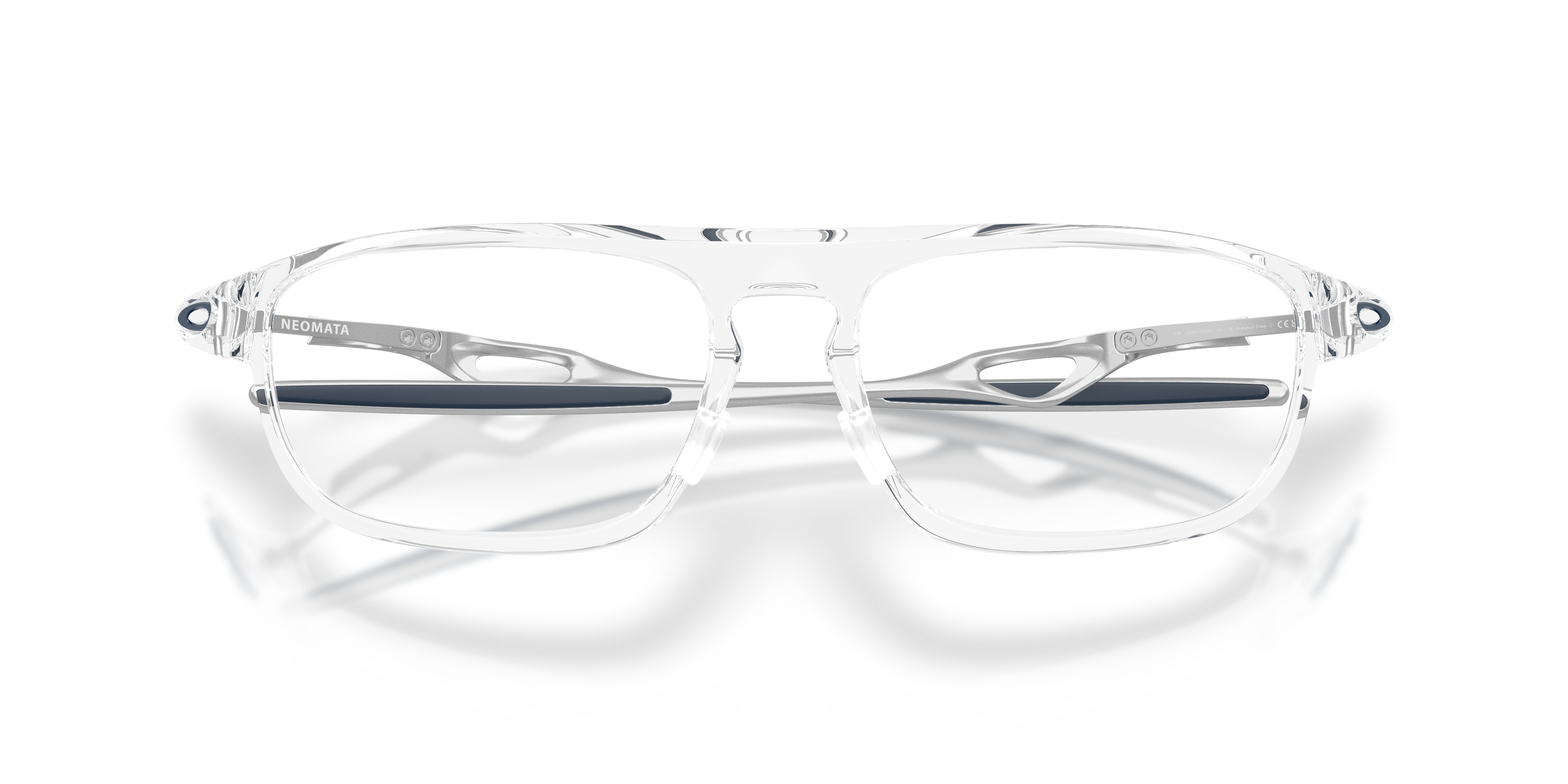 Oakley OX8203 Neomata Unisex Rectangle Eyeglass Frames - Satin Grey Smoke Frame