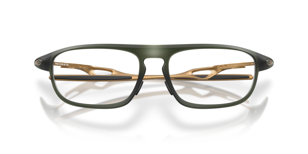 Oakley OX8203 Neomata Unisex Rectangle Eyeglass Frames - Satin Grey Smoke Frame
