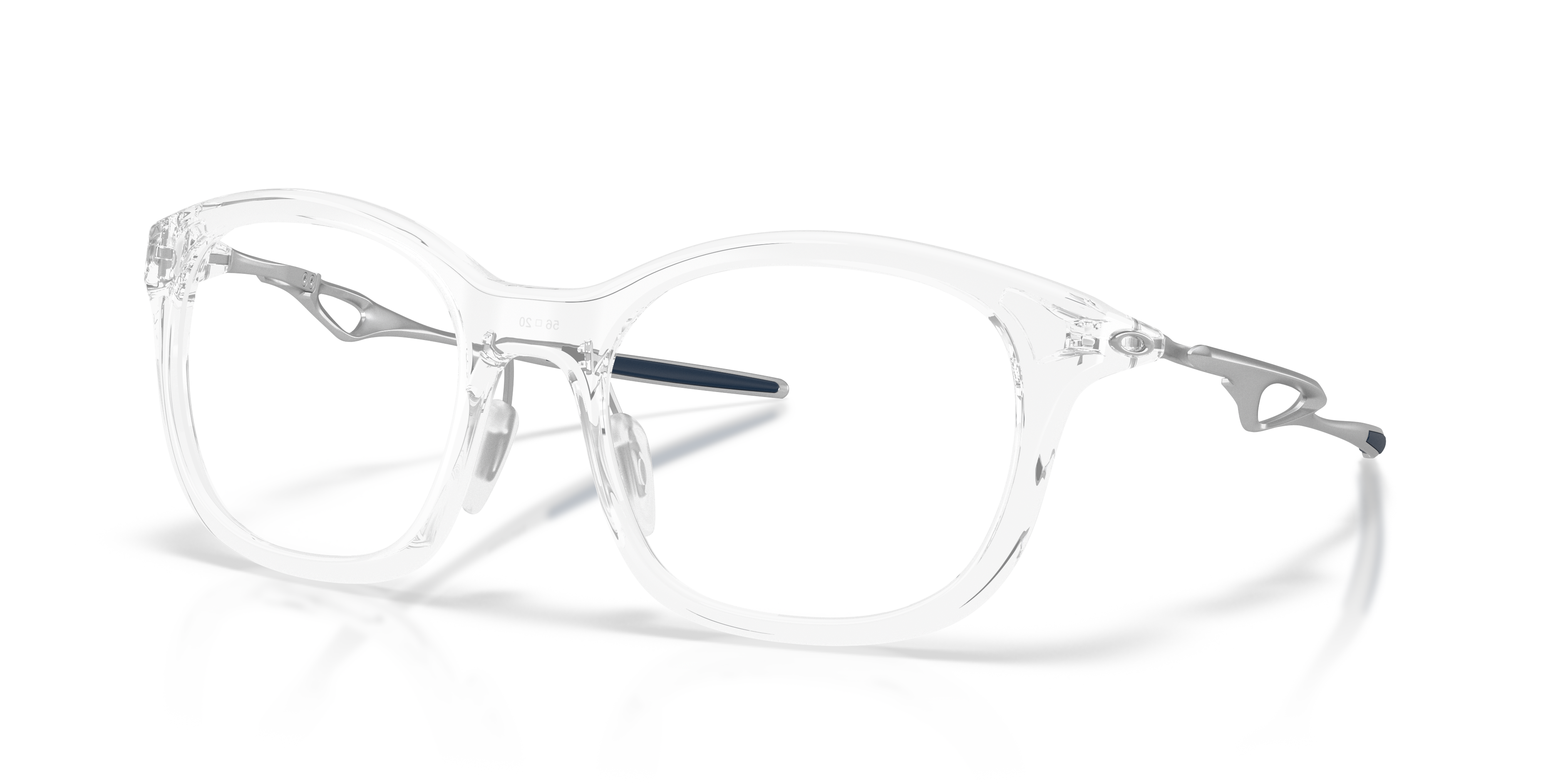 Oakley OX8204D Neoture Unisex Rectangle Eyeglass Frames - Polished Clear Frame