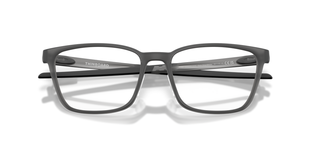Oakley OX8205 Thinboard Unisex Rectangle Eyeglass Frames - Satin Grey Smoke Frame