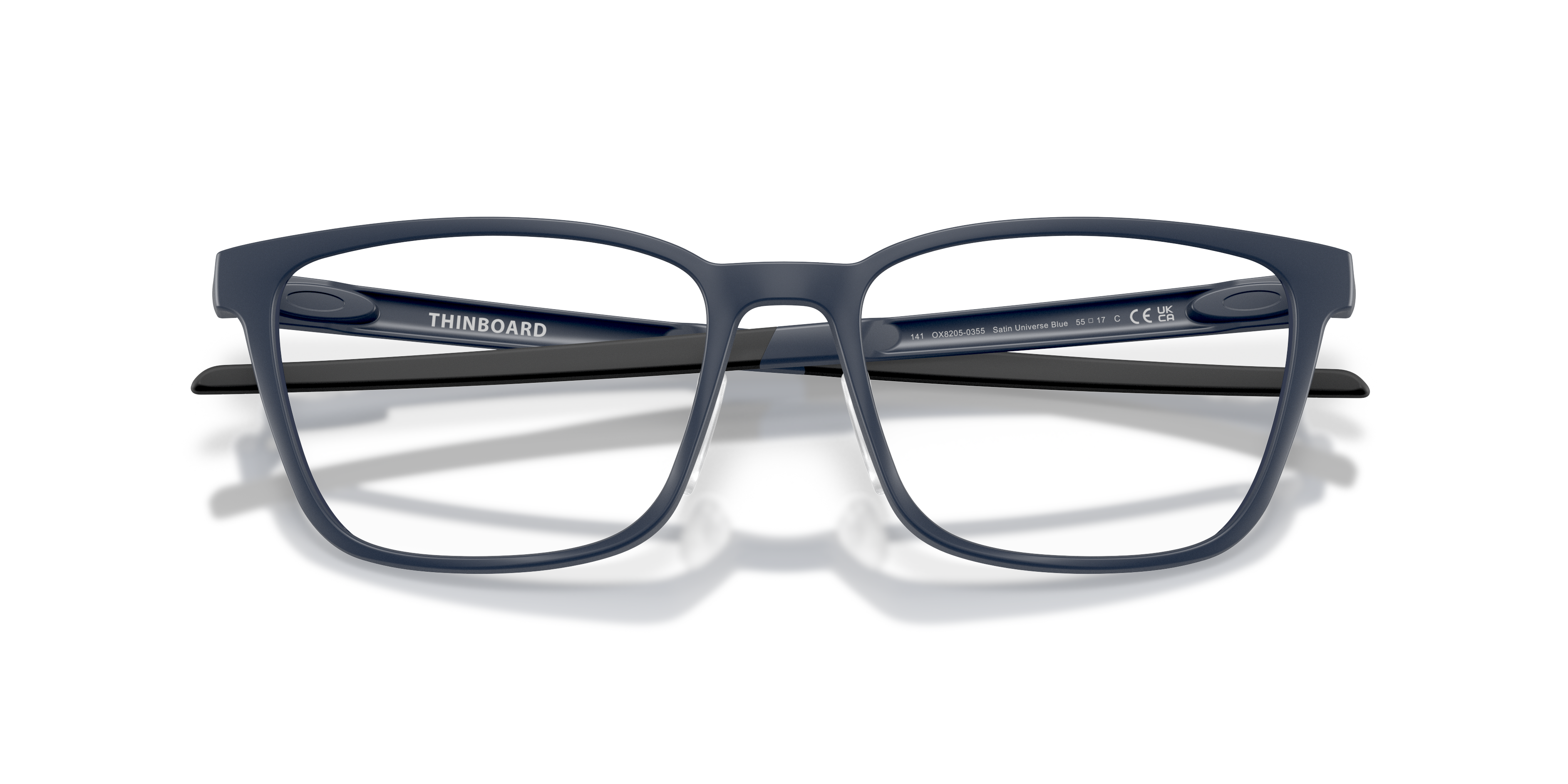 Oakley OX8205 Thinboard Unisex Rectangle Eyeglass Frames - Satin Grey Smoke Frame