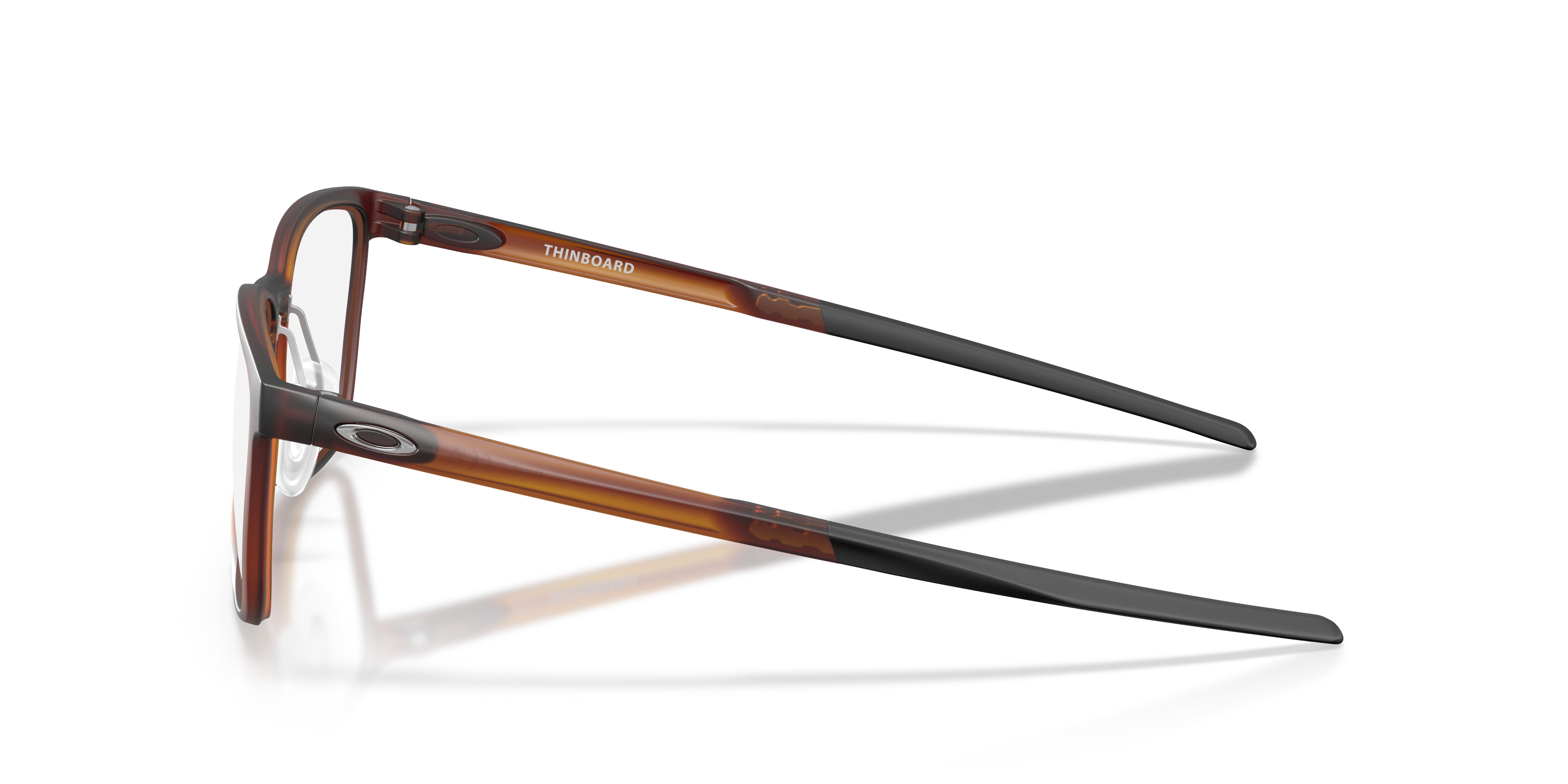 Oakley OX8205 Thinboard Unisex Rectangle Eyeglass Frames - Matte Dark Amber Frame