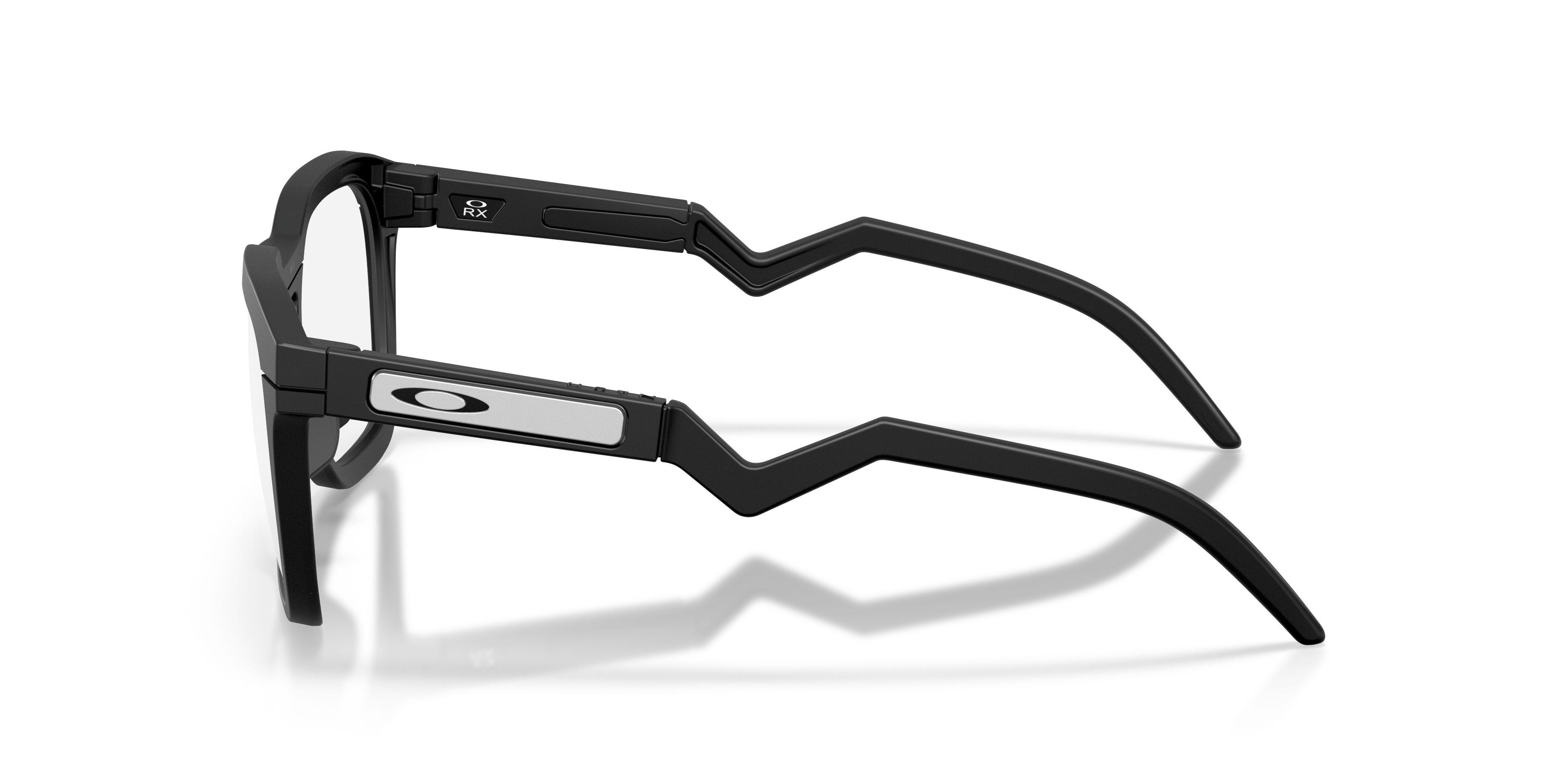 Oakley OX8208 HSTN SQ Unisex Square Eyeglass Frames - Polished Clear Frame