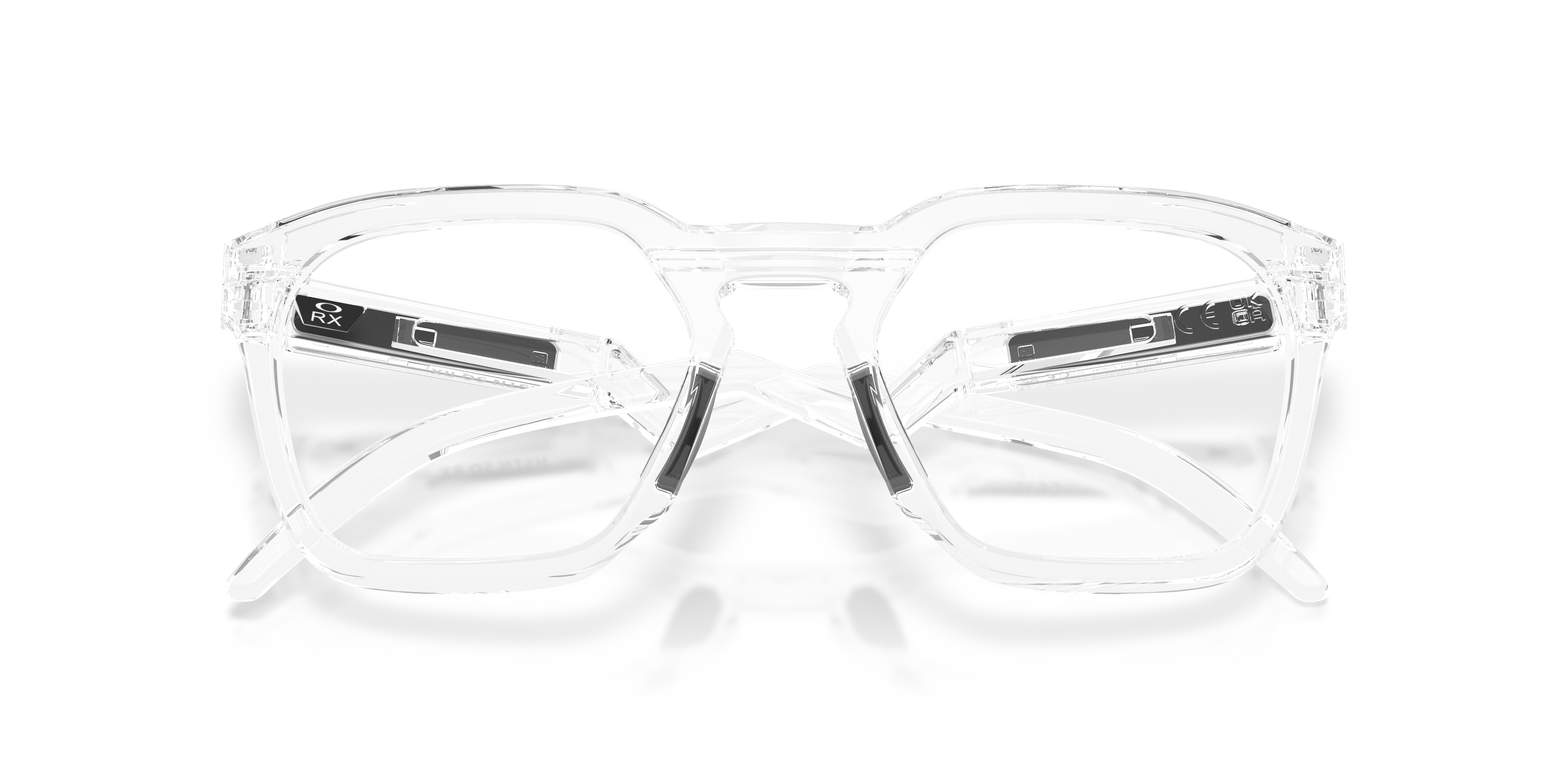 Oakley OX8208 HSTN SQ Unisex Square Eyeglass Frames - Satin Black Frame