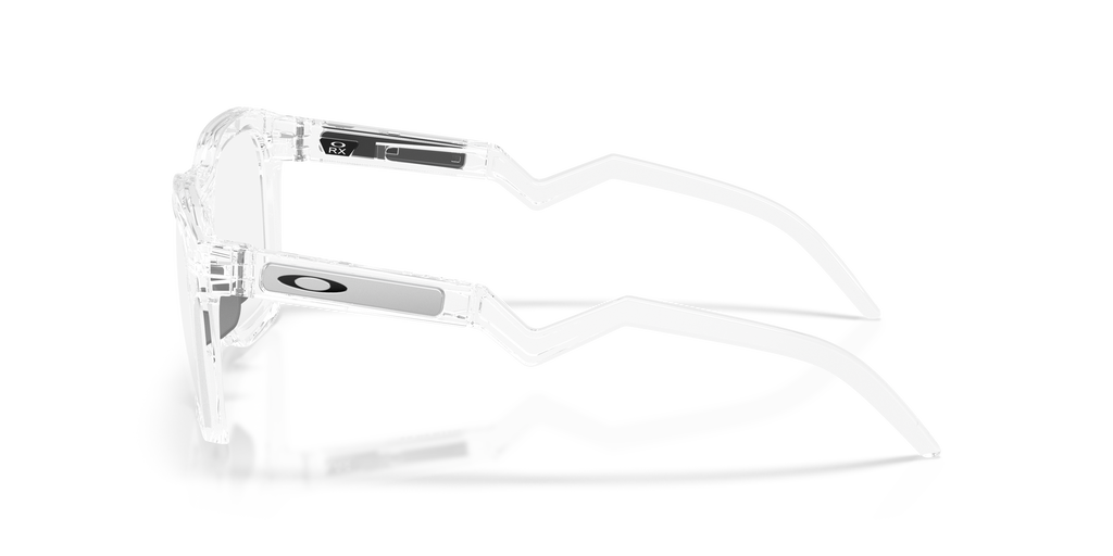 Oakley OX8208 HSTN SQ Unisex Square Eyeglass Frames - Polished Clear Frame