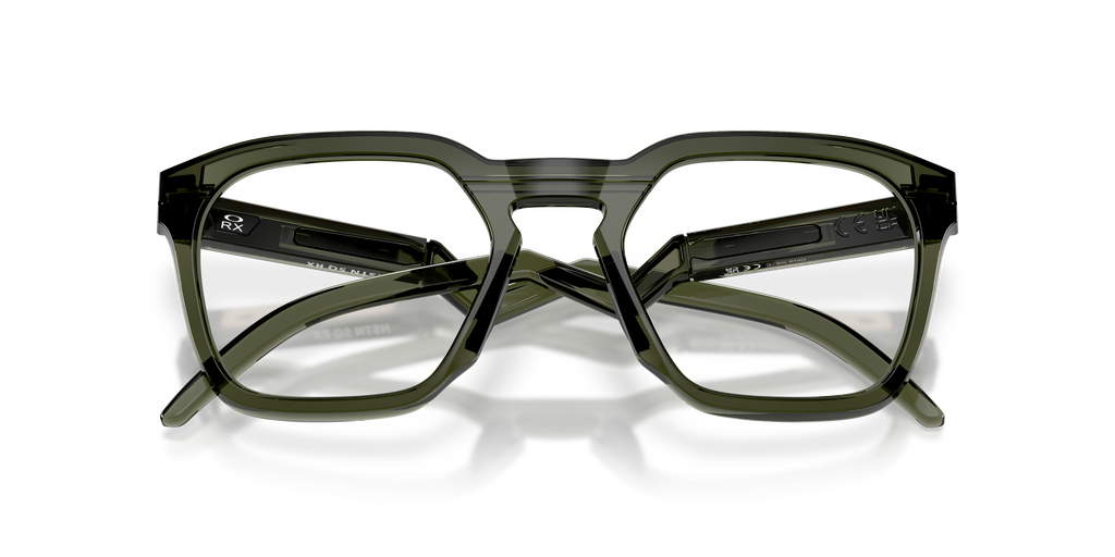 Oakley OX8208 HSTN SQ Unisex Square Eyeglass Frames - Olive Ink Frame