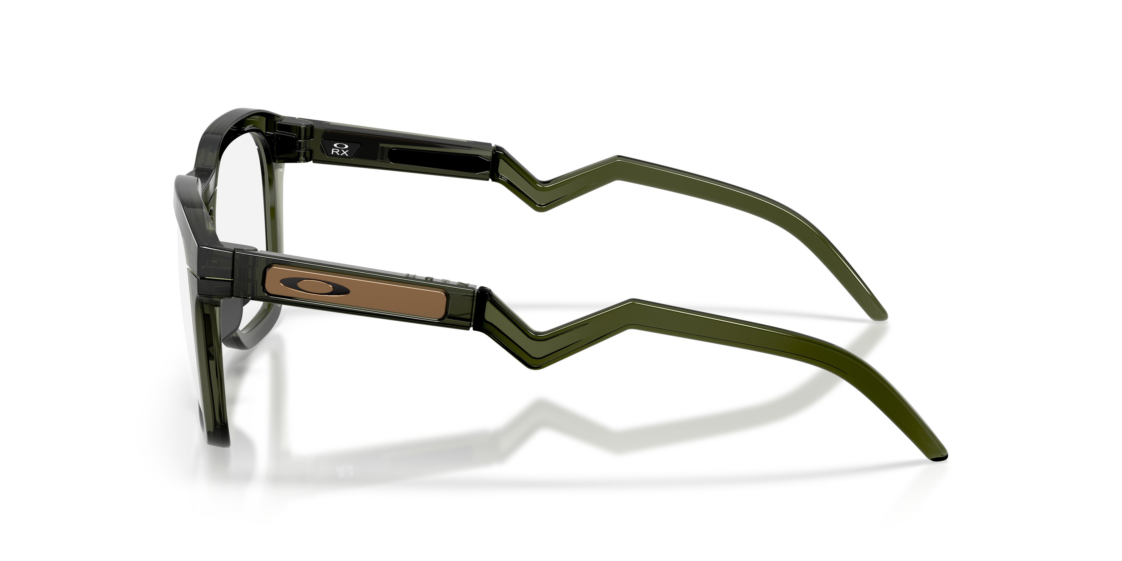 Oakley OX8208 HSTN SQ Unisex Square Eyeglass Frames - Olive Ink Frame