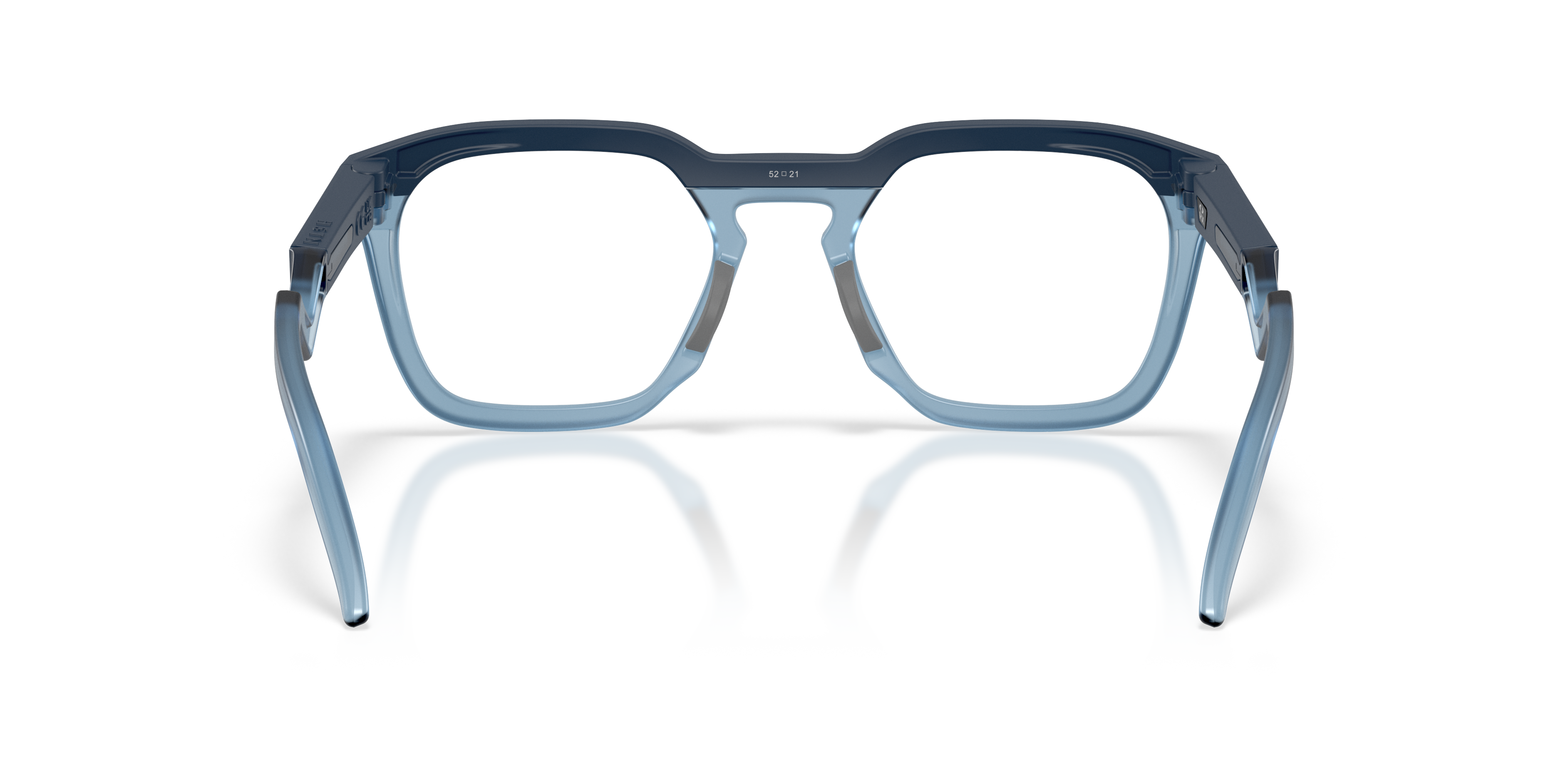 Oakley OX8208 HSTN SQ Unisex Square Eyeglass Frames - Polished Clear Frame