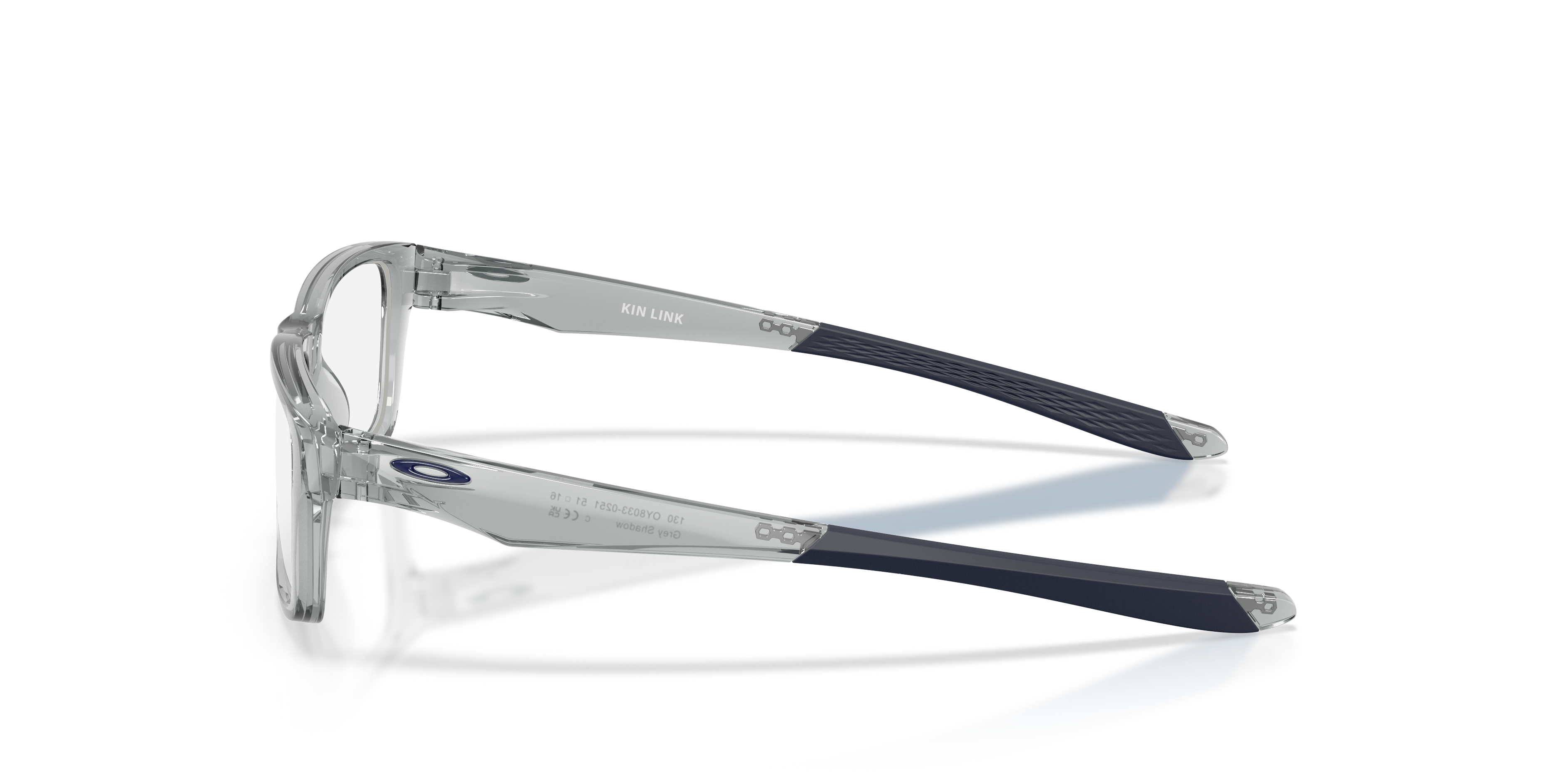 Oakley OY8033 Kin Link Youth Rectangle Eyeglass Frames - Grey Shadow Frame