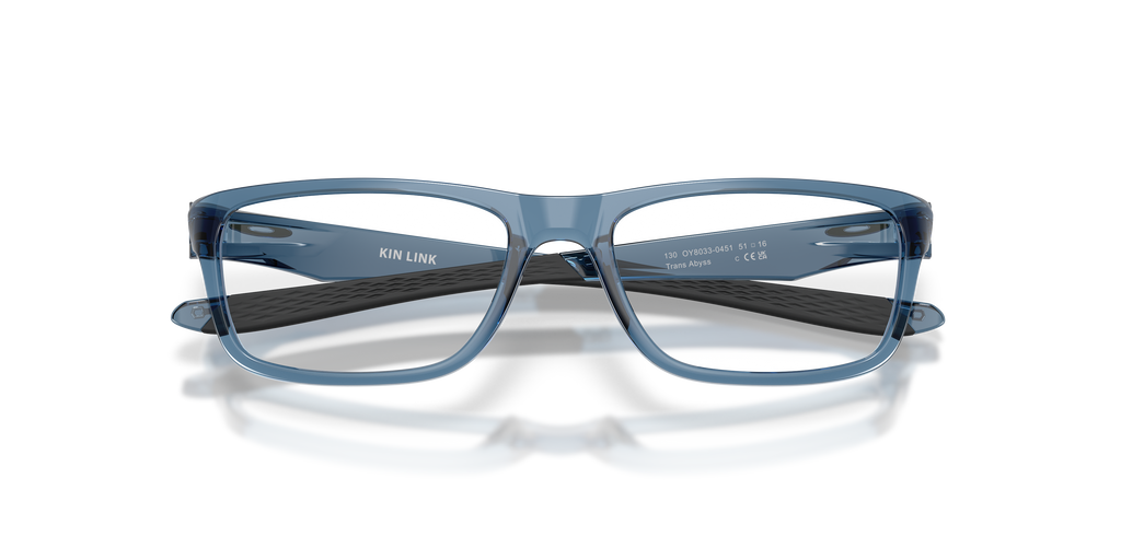 Oakley OY8033 Kin Link Youth Rectangle Eyeglass Frames - Grey Shadow Frame